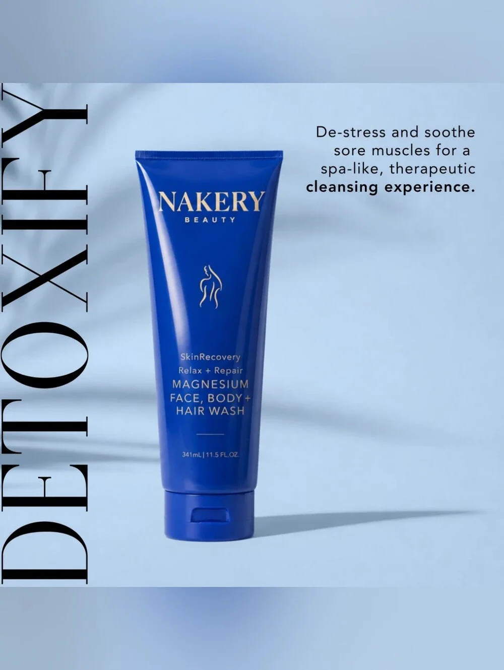 Nakery Beauty SkinRecovery Relax + Repair Magnesium Face, Body, + Hair Wash